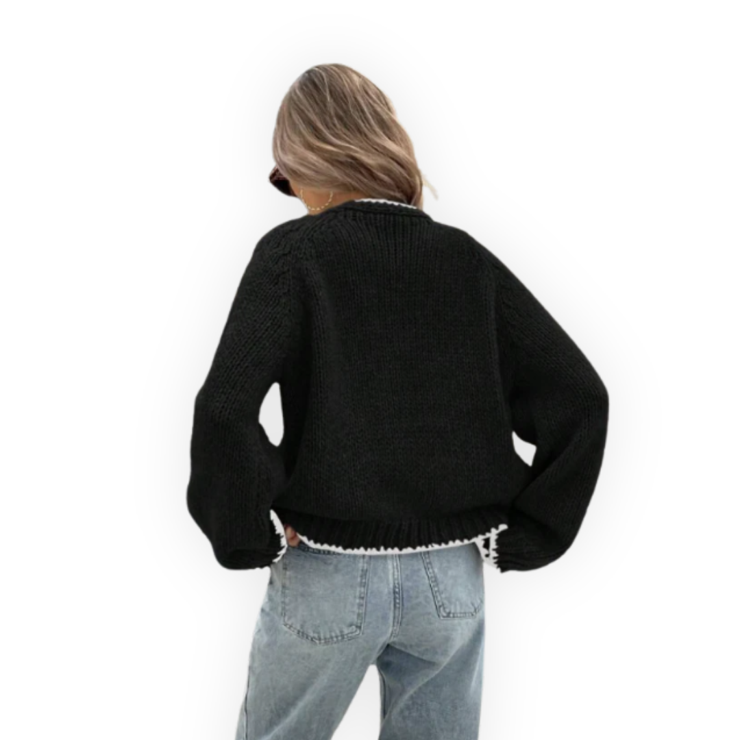 LS | Women Tie-Front Knit Cardigan