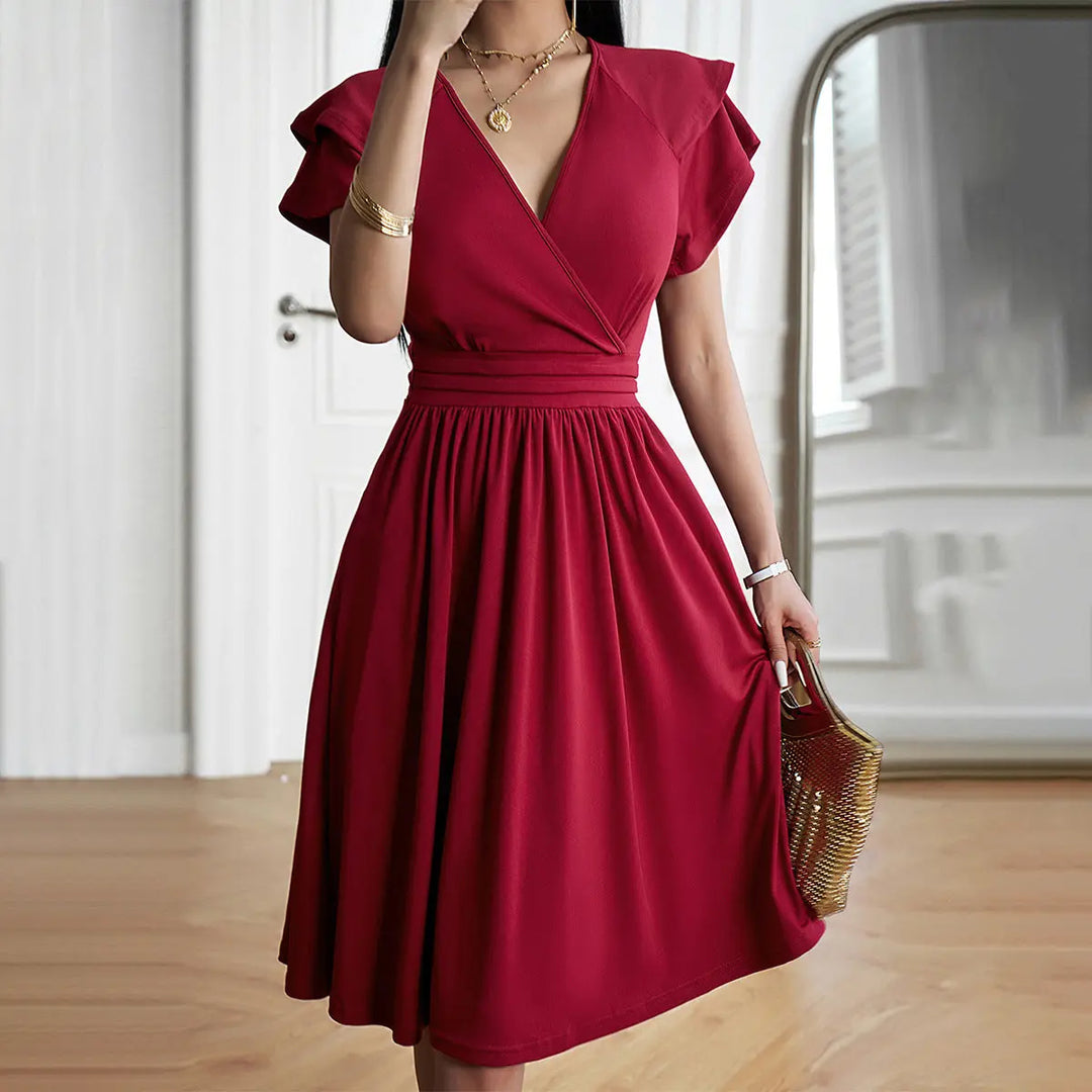 LS | Women Timeless A-Line Midi Dress Lion Style