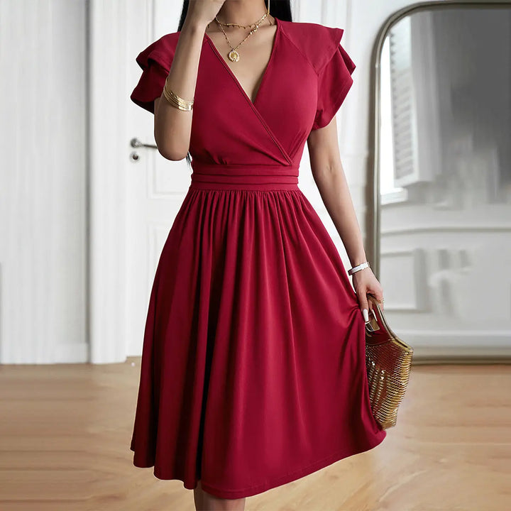 LS | Women Timeless A-Line Midi Dress Lion Style