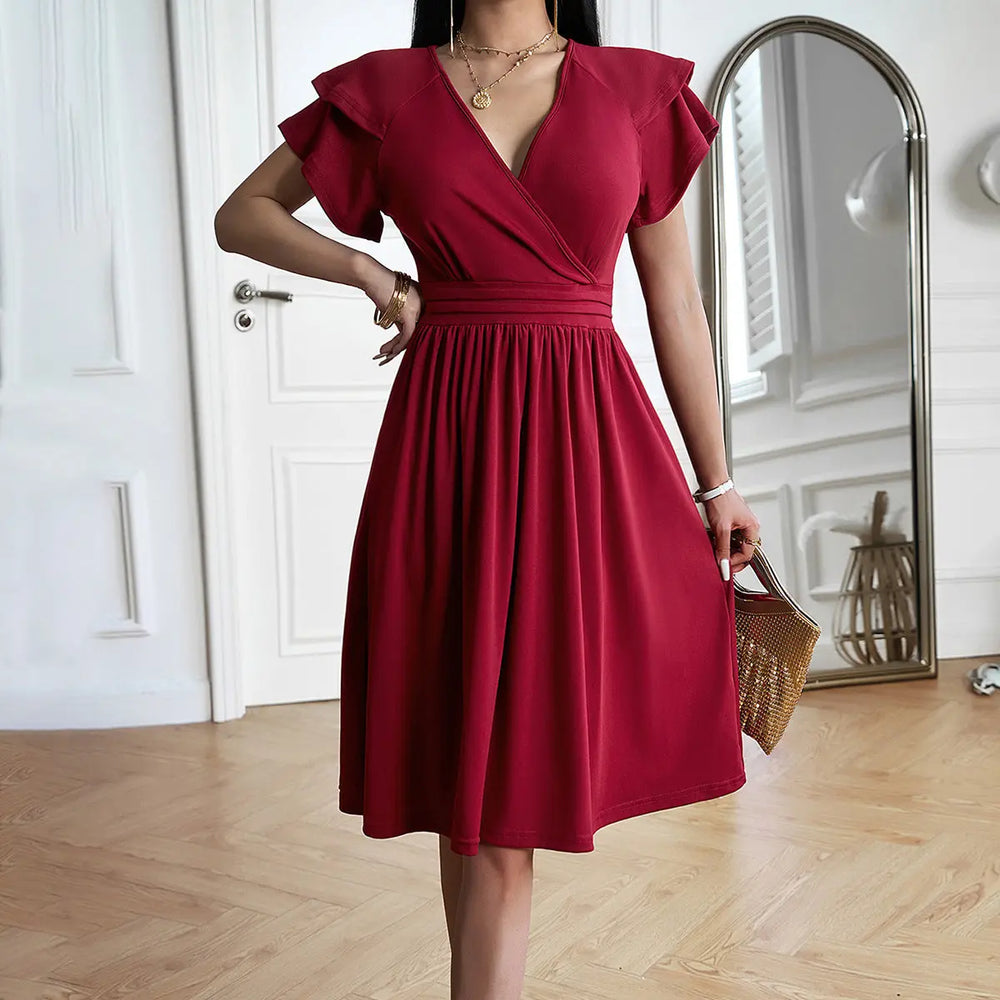 LS | Women Timeless A-Line Midi Dress Lion Style