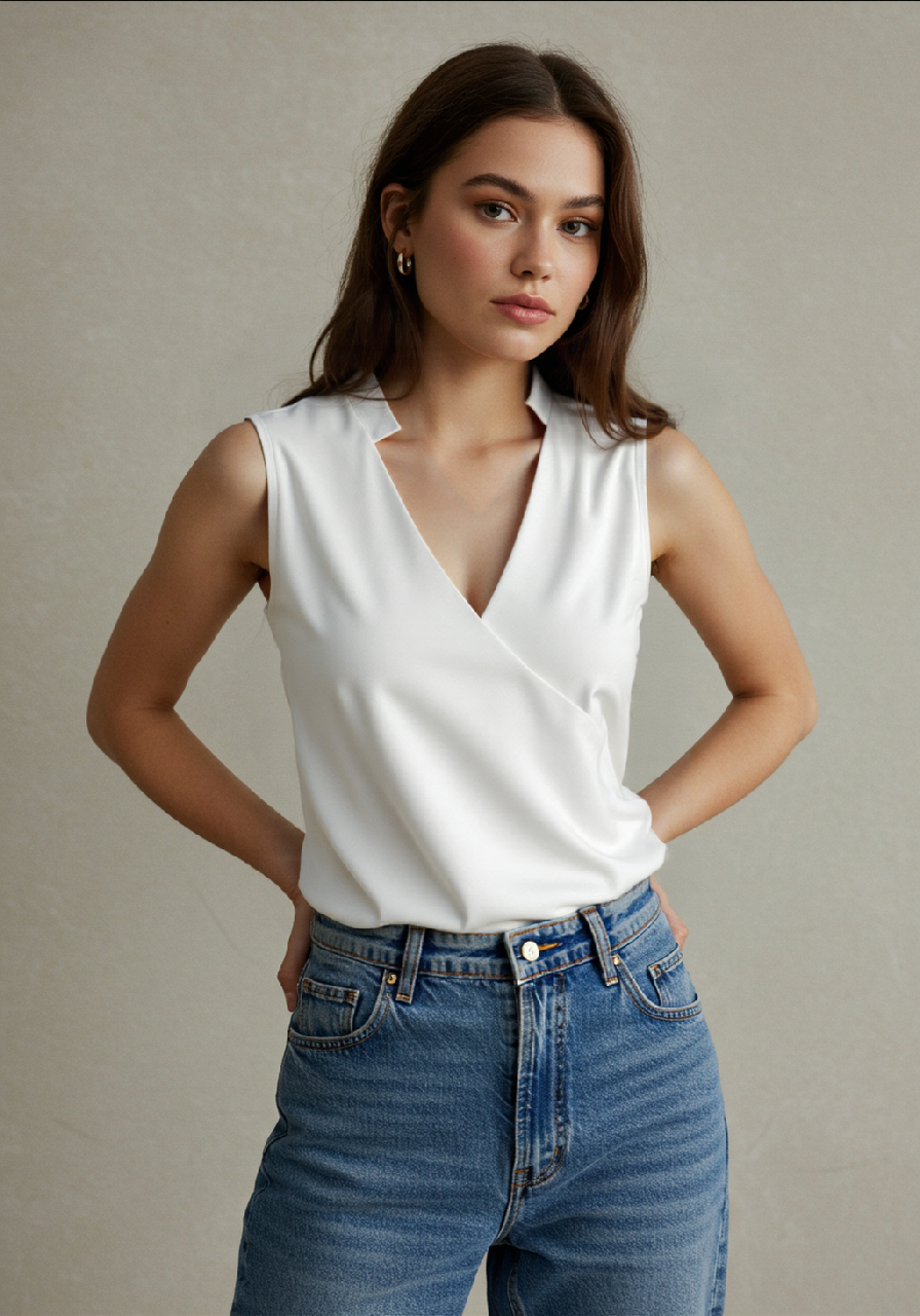 LS | Women Timeless Sleeveless Blouse Lion Style