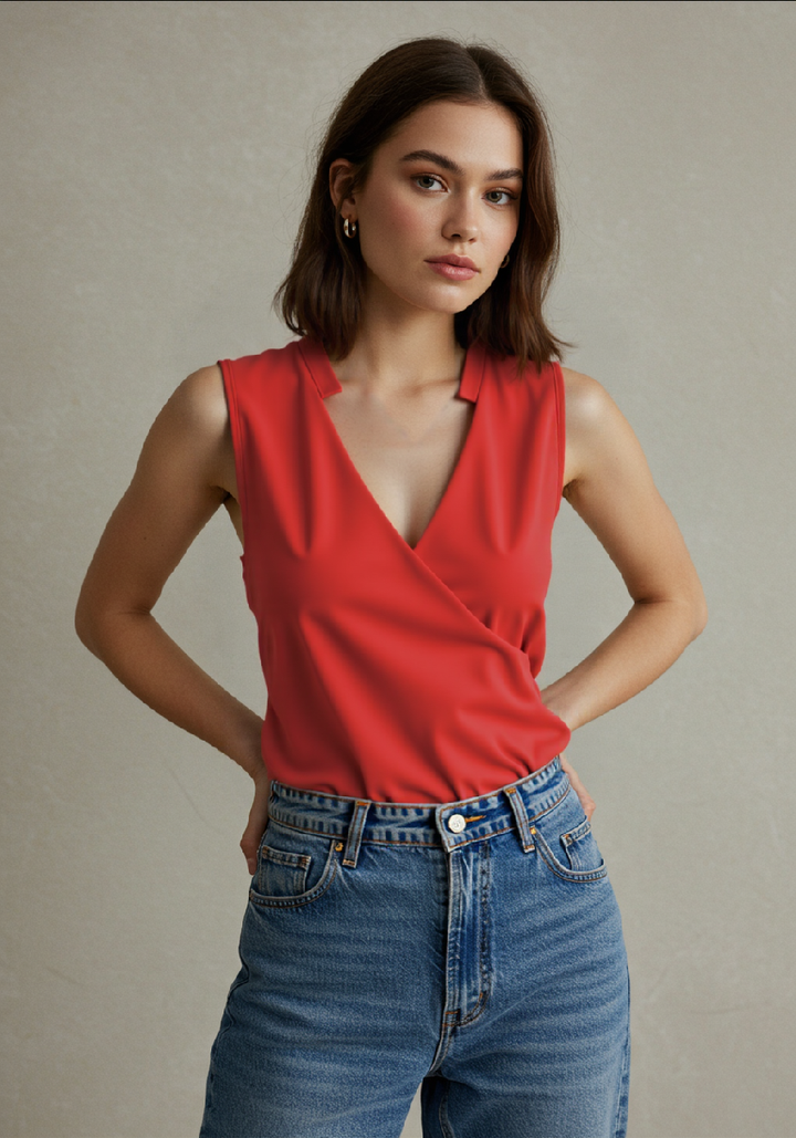 LS | Women Timeless Sleeveless Blouse Lion Style