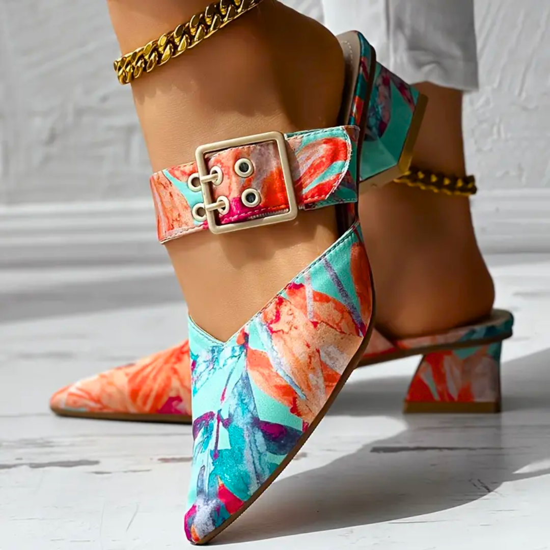 LS | Women Trendy Abstract Heels Lion Style