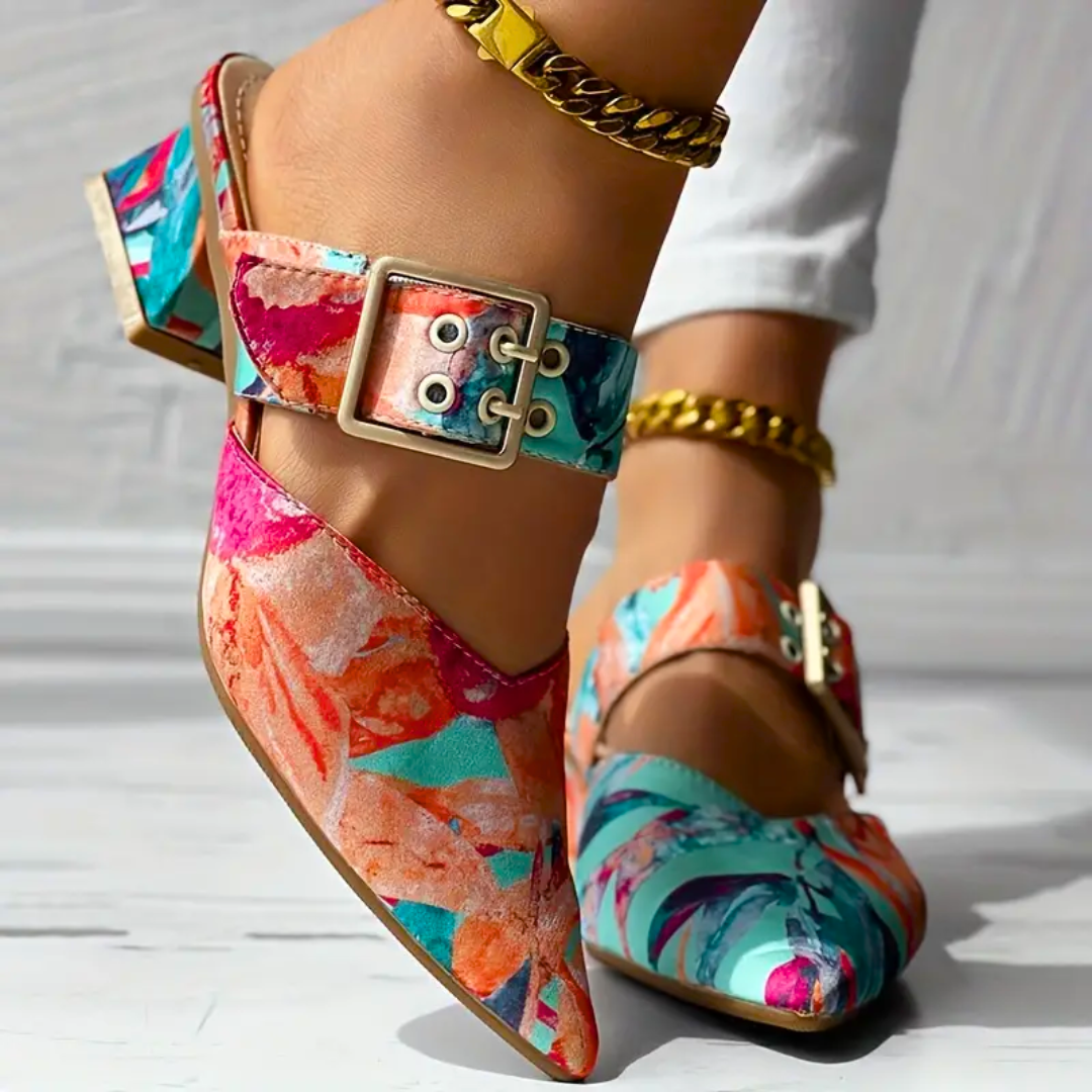 LS | Women Trendy Abstract Heels Lion Style