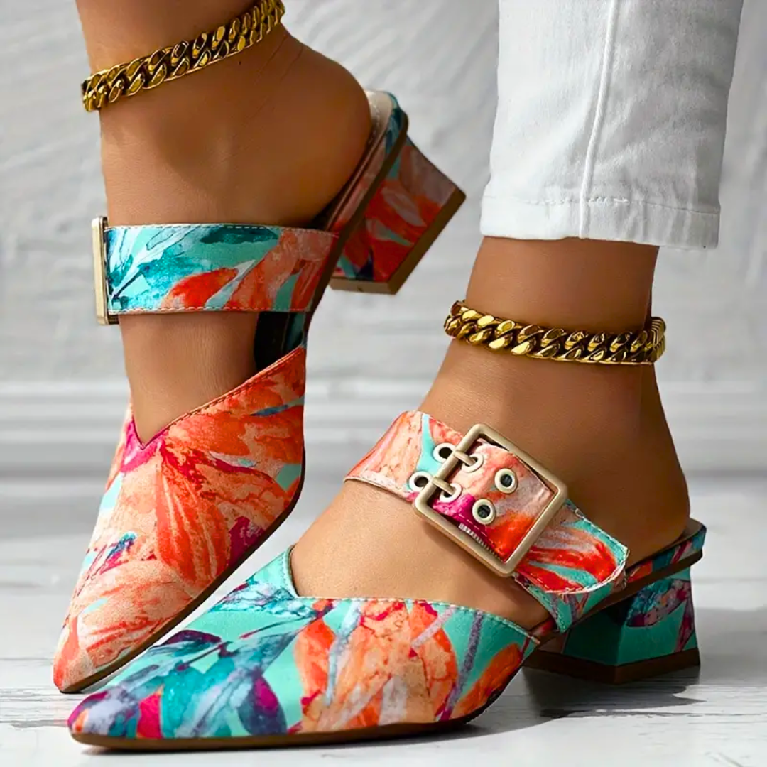 LS | Women Trendy Abstract Heels Lion Style