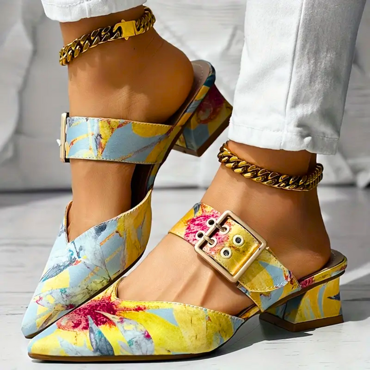 LS | Women Trendy Abstract Heels Lion Style