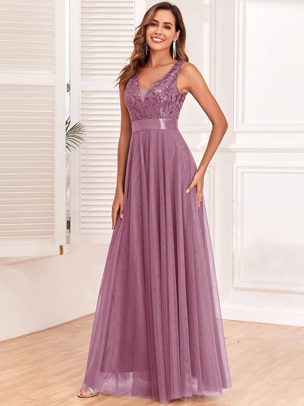 LS | Women Tulle Evening Dress Lion Style