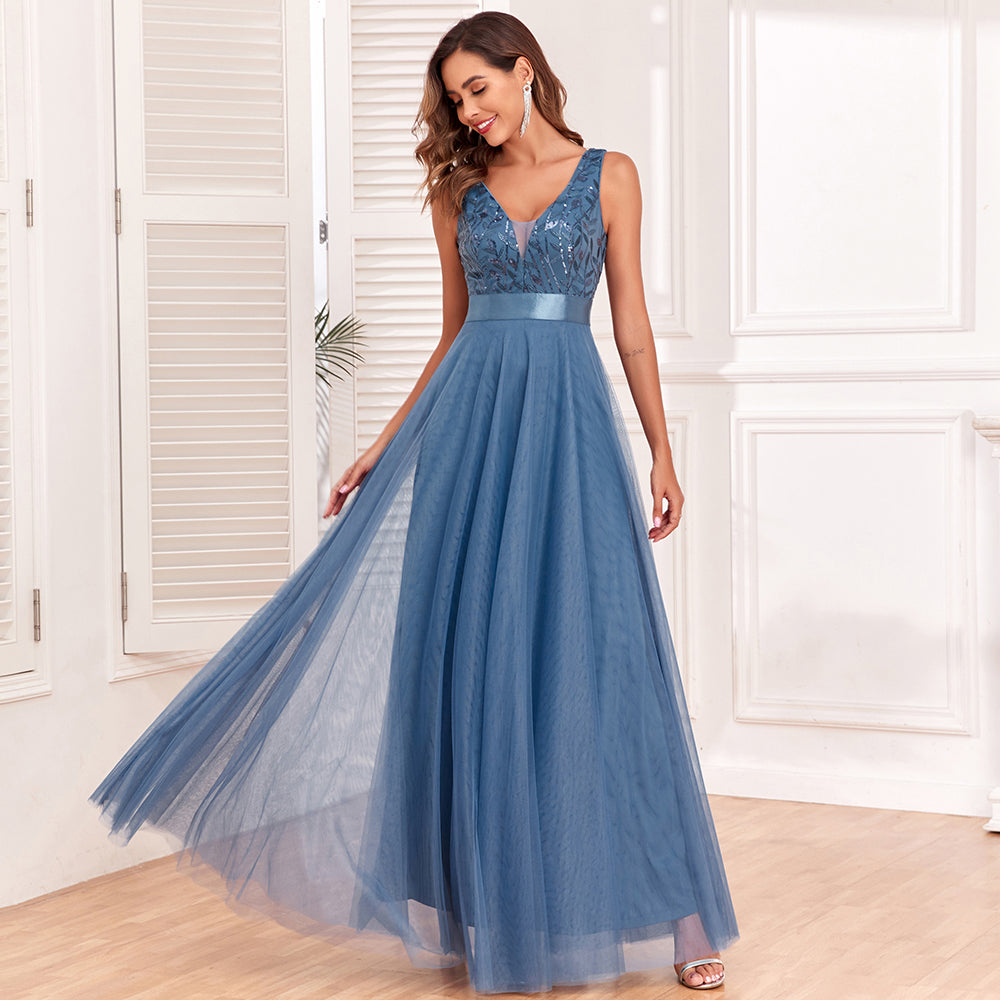LS | Women Tulle Evening Dress Lion Style