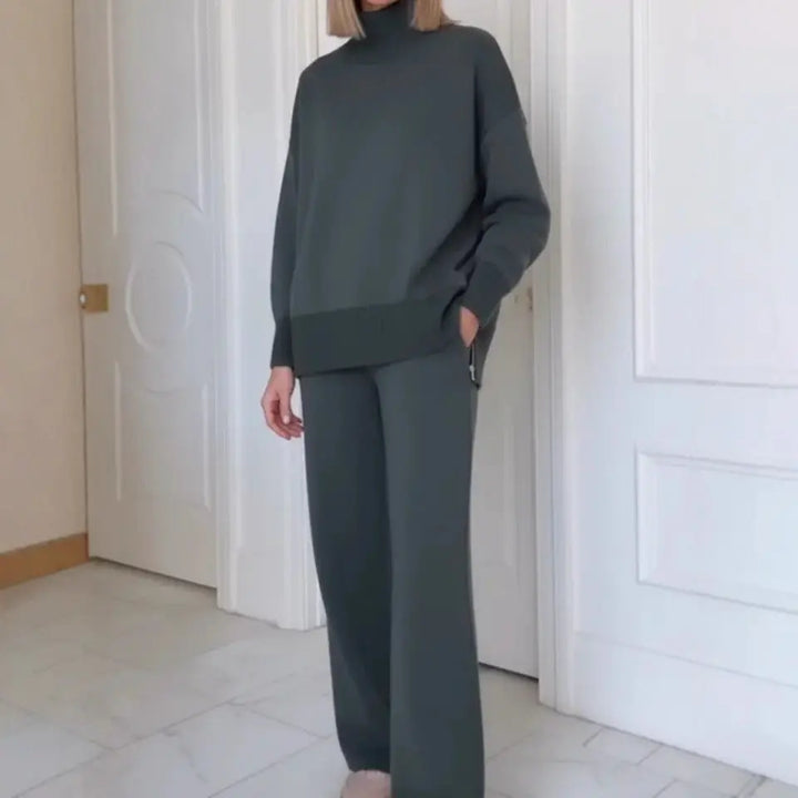 LS | Women Turtleneck Lounge Two Piece Set Lion Style