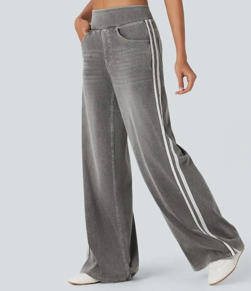 LS | Women Urban Stripe Jeans Lion Style