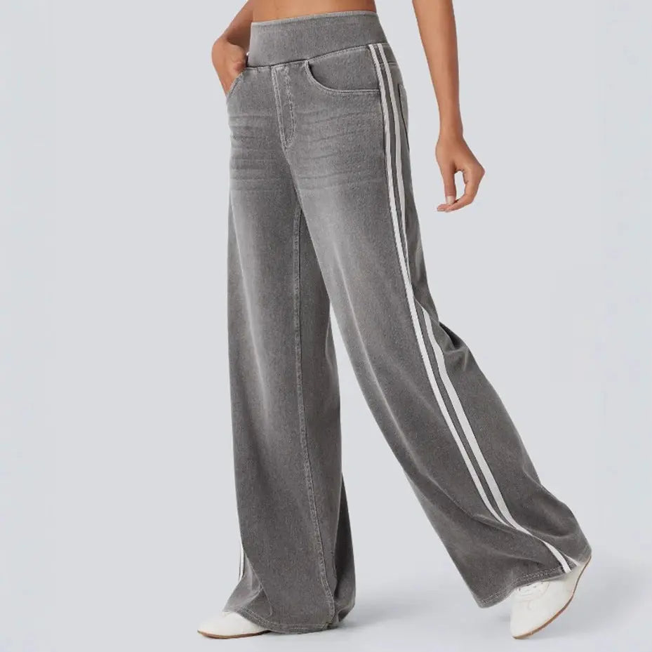 LS | Women Urban Stripe Jeans Lion Style