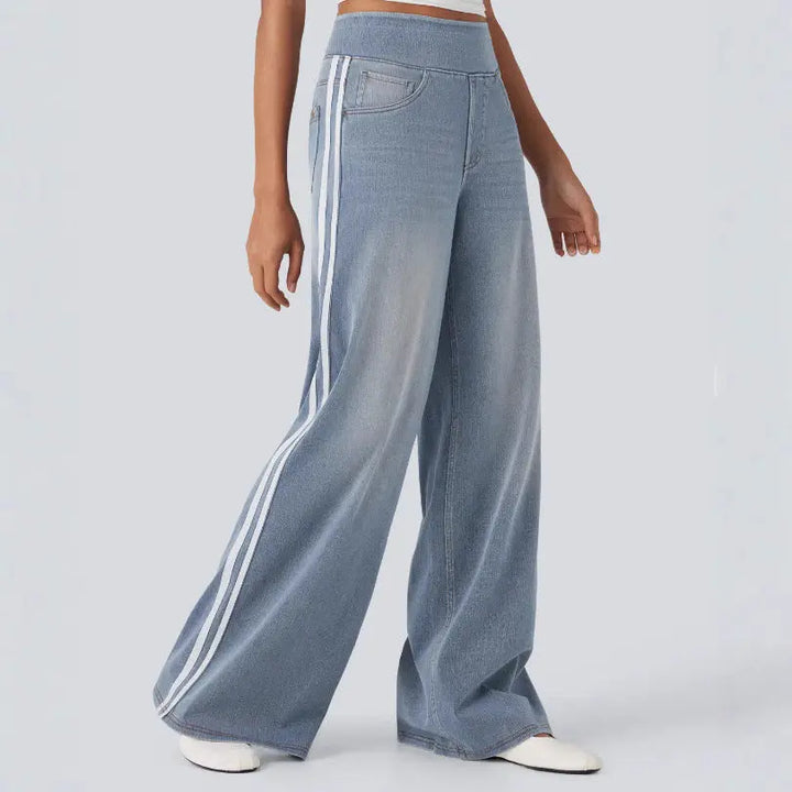 LS | Women Urban Stripe Jeans Lion Style