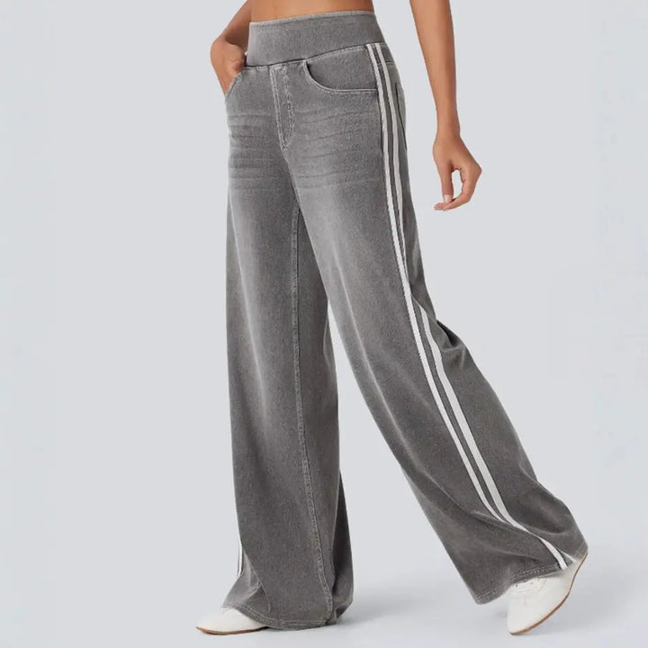 LS | Women Urban Stripe Jeans Lion Style