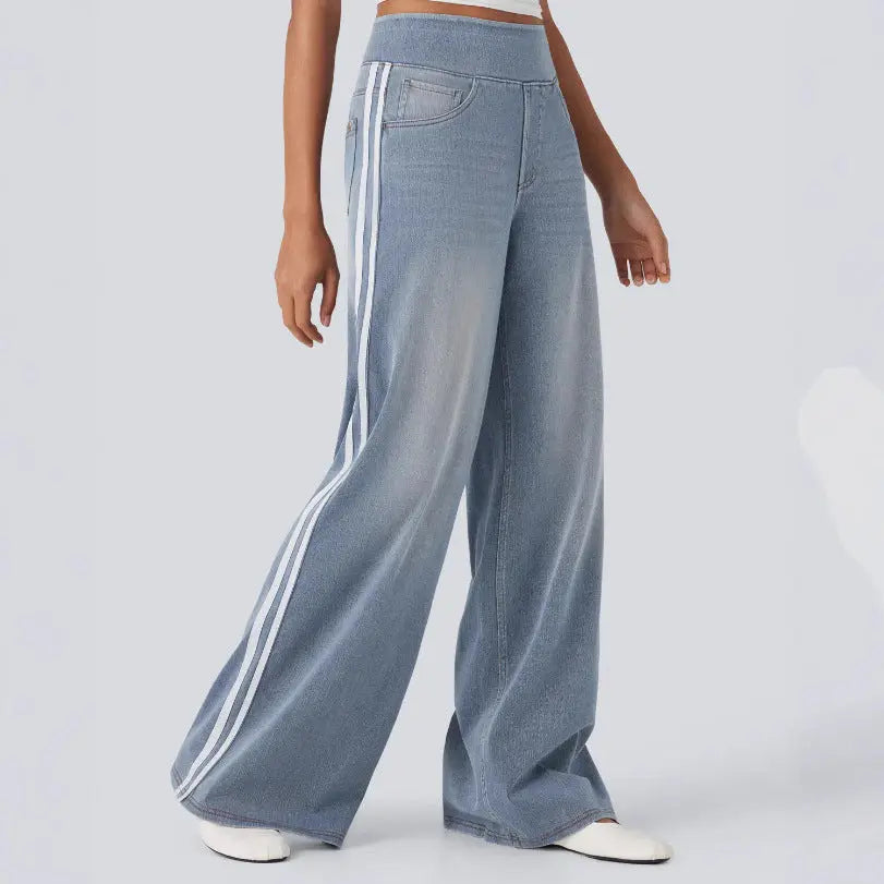 LS | Women Urban Stripe Jeans Lion Style