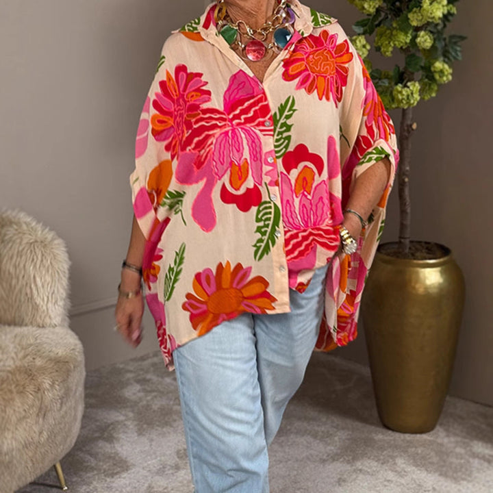 LS | Women Vibrant Floral Button Shirt