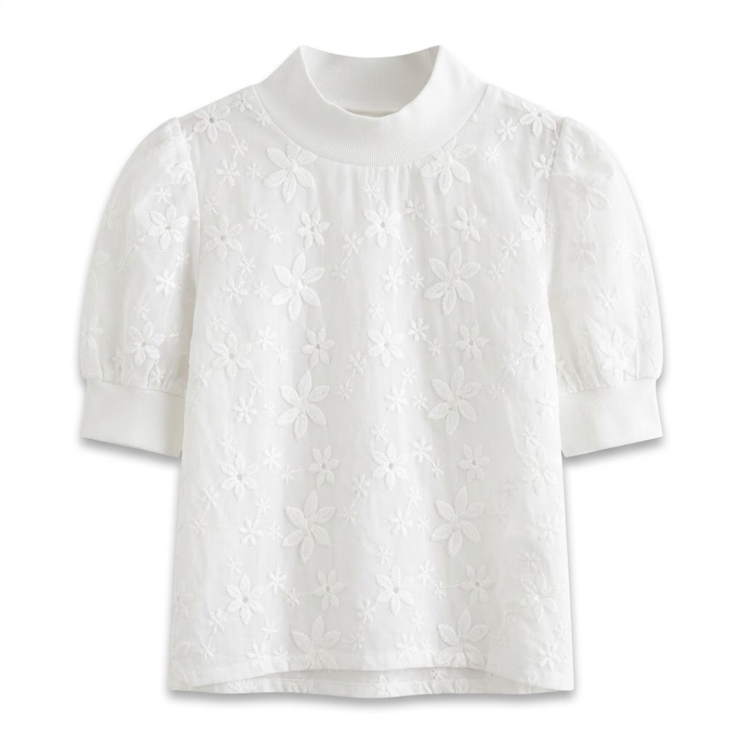 LS | Women Vintage Floral Blouse Lion Style
