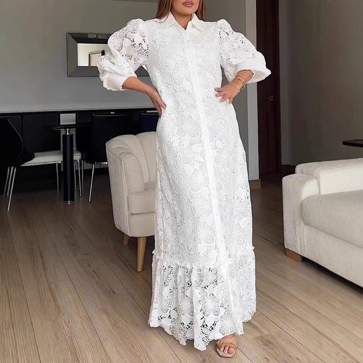 LS | Women Vintage Lace Maxi Dress