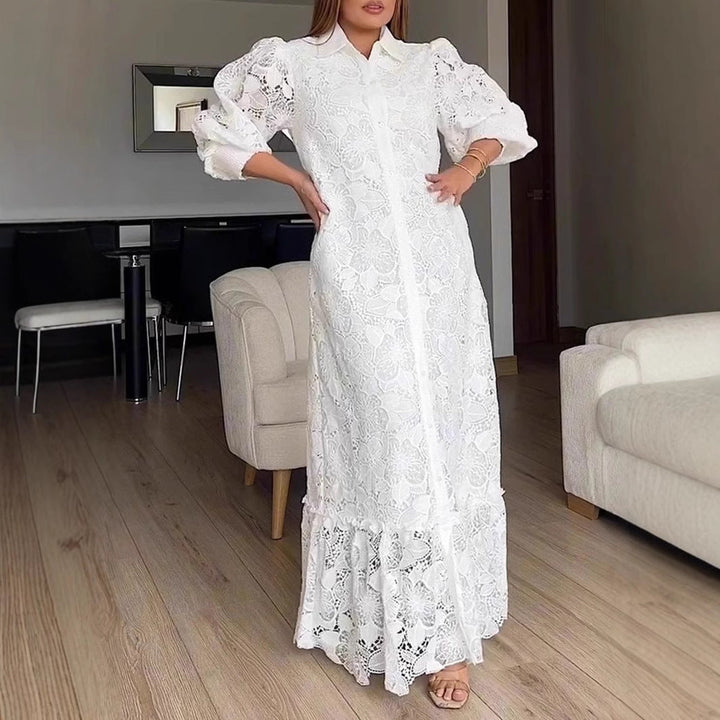 LS | Women Vintage Lace Maxi Dress