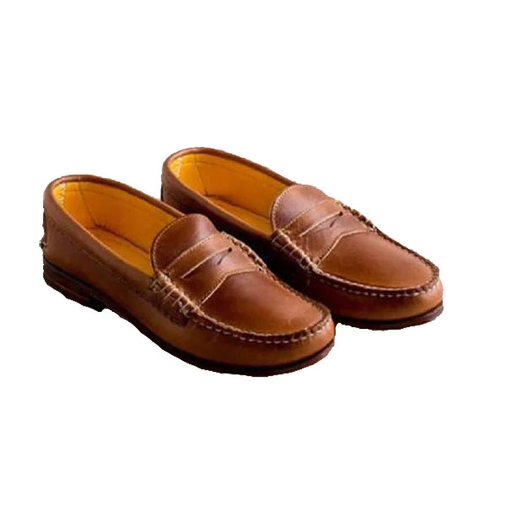 LS | Women Vintage Penny Loafers Lion Style