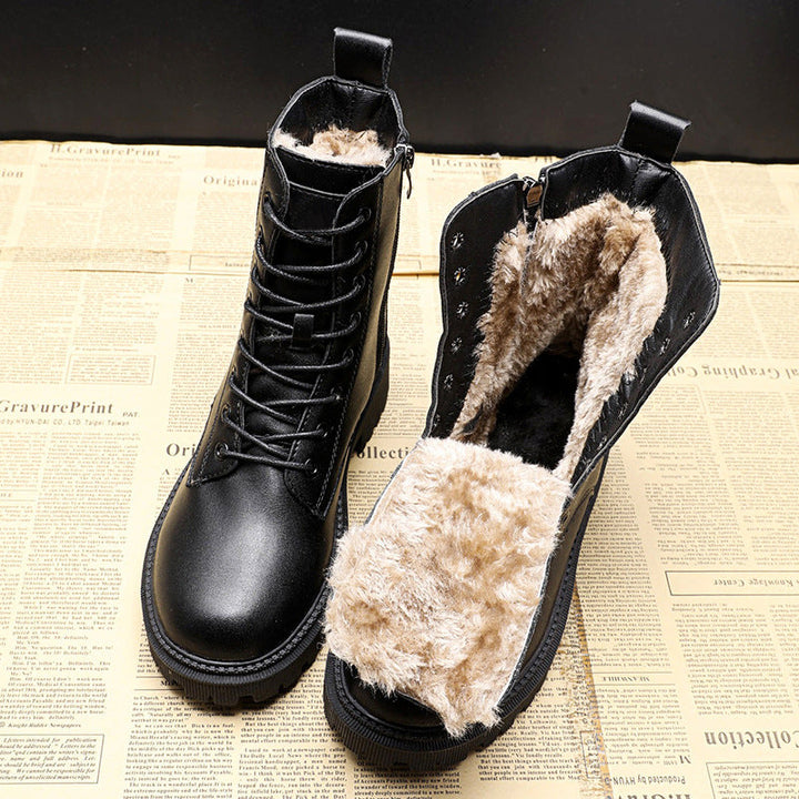 LS | Women Warm Plush Winter Ankle Boots Lion Style