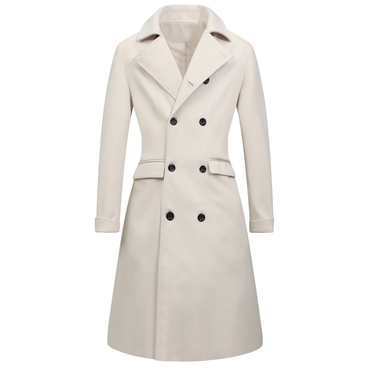 LS | Women Wool Blend Double Breasted Trench Coat