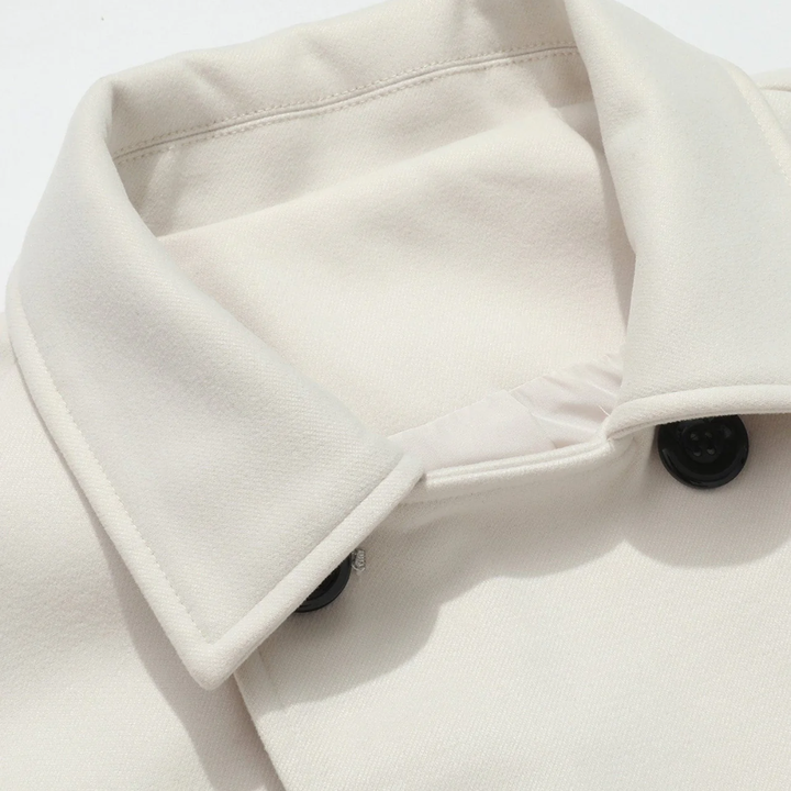 LS | Women Wool Blend Double Breasted Trench Coat