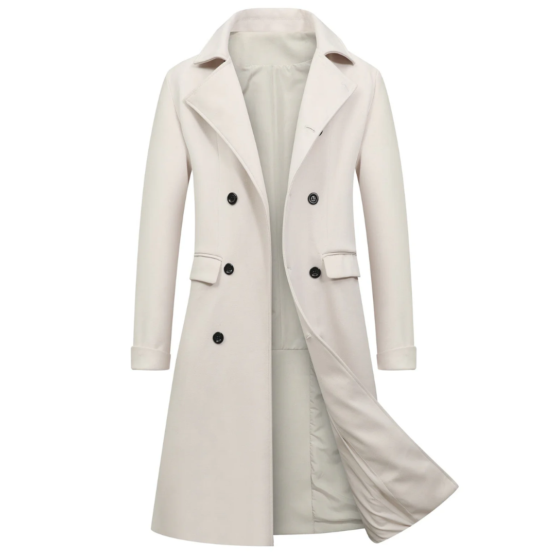 LS | Women Wool Blend Double Breasted Trench Coat
