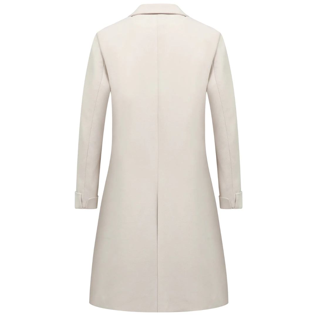 LS | Women Wool Blend Double Breasted Trench Coat