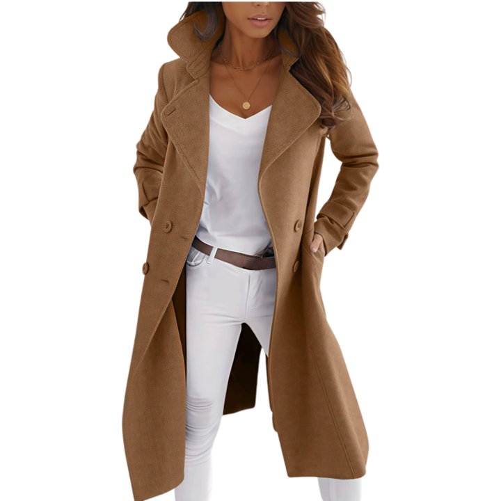 LS | Women's Classic Button Long Coat