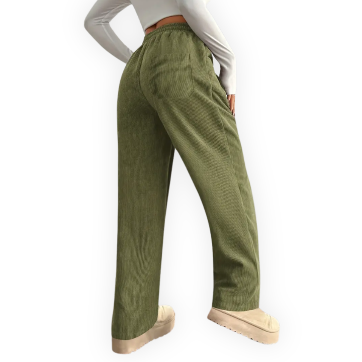 LS | Women’s Corduroy Wide Leg Pants Lion Style
