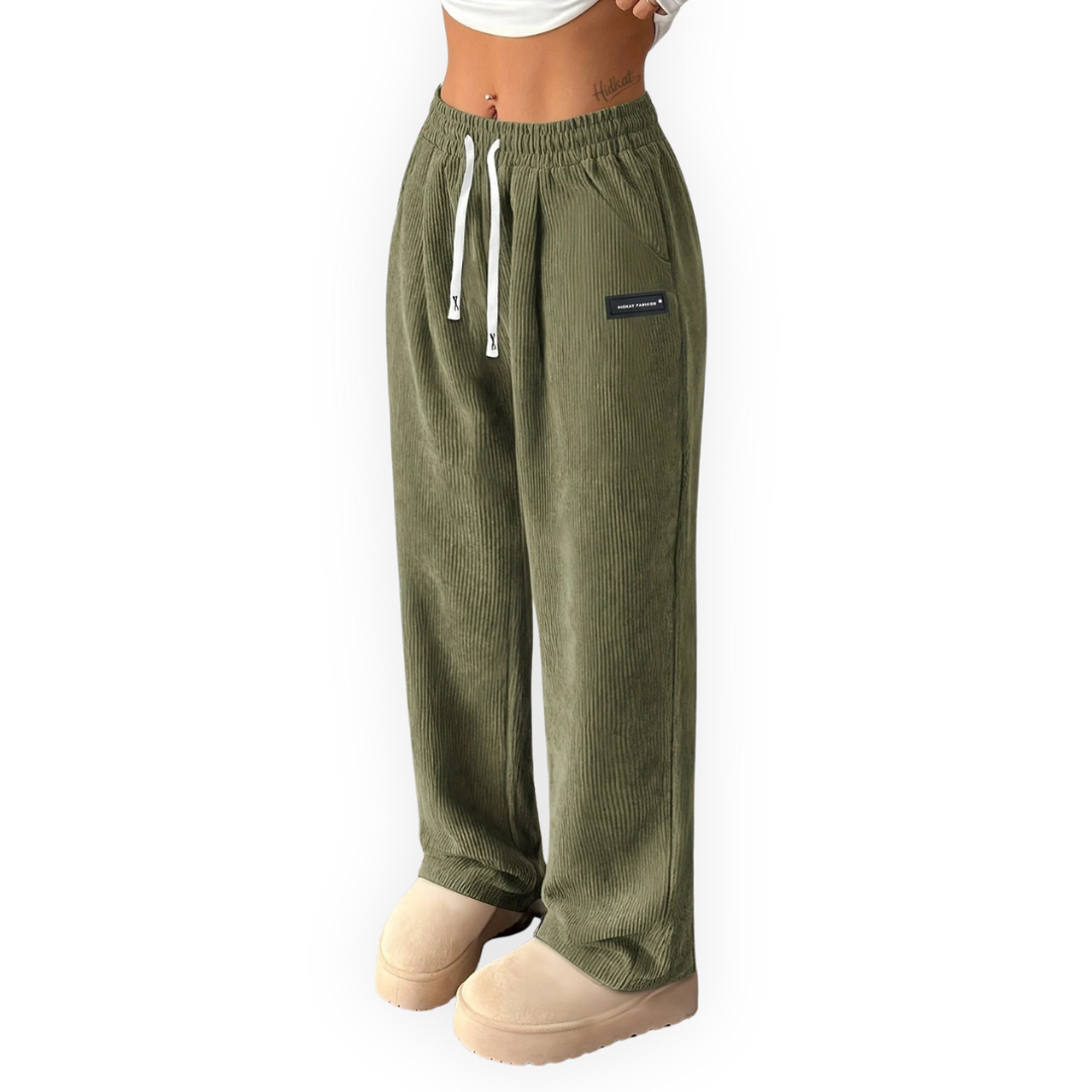 LS | Women’s Corduroy Wide Leg Pants Lion Style