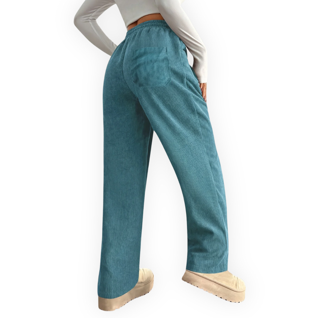 LS | Women’s Corduroy Wide Leg Pants Lion Style