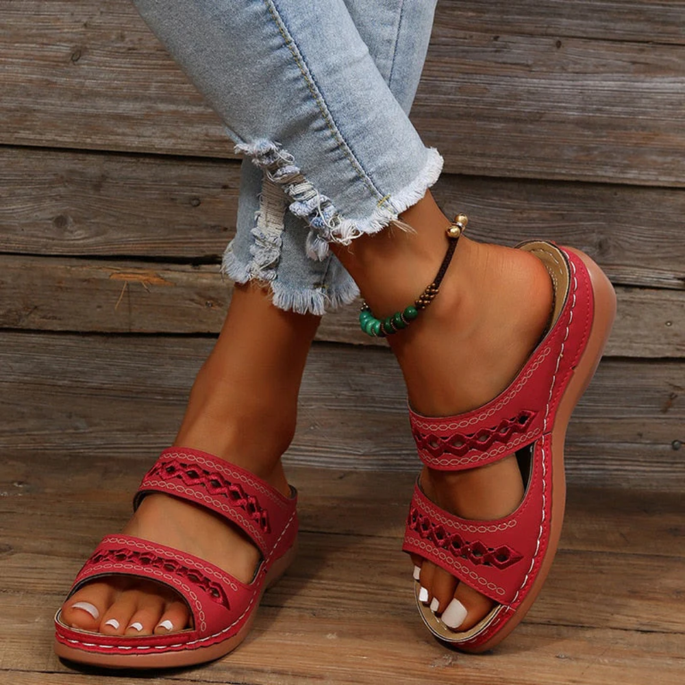 LS | Women Orthopedic Comfort Slides Lion Style