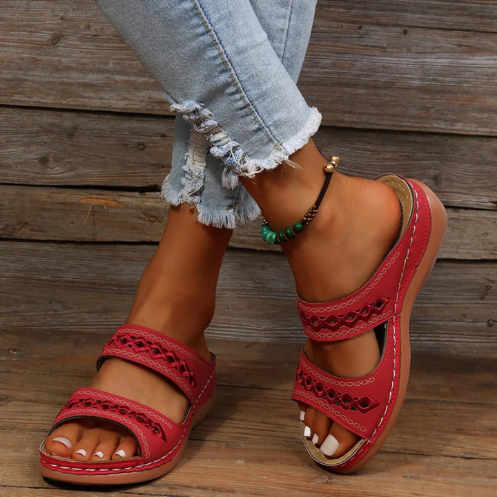 LS | Women Orthopedic Comfort Slides Lion Style