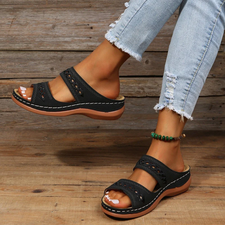 LS | Women Orthopedic Comfort Slides Lion Style