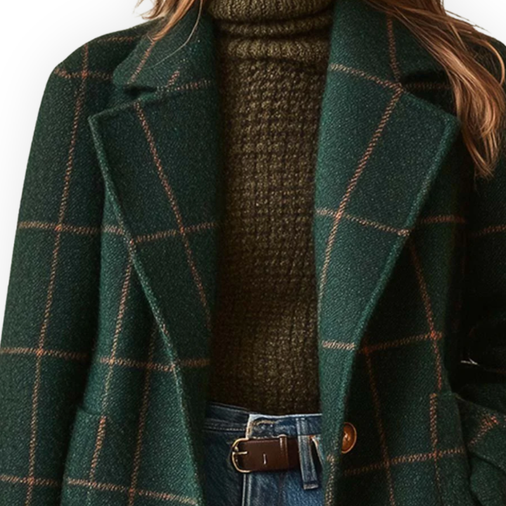 LS | Women’s Plaid Long Coat