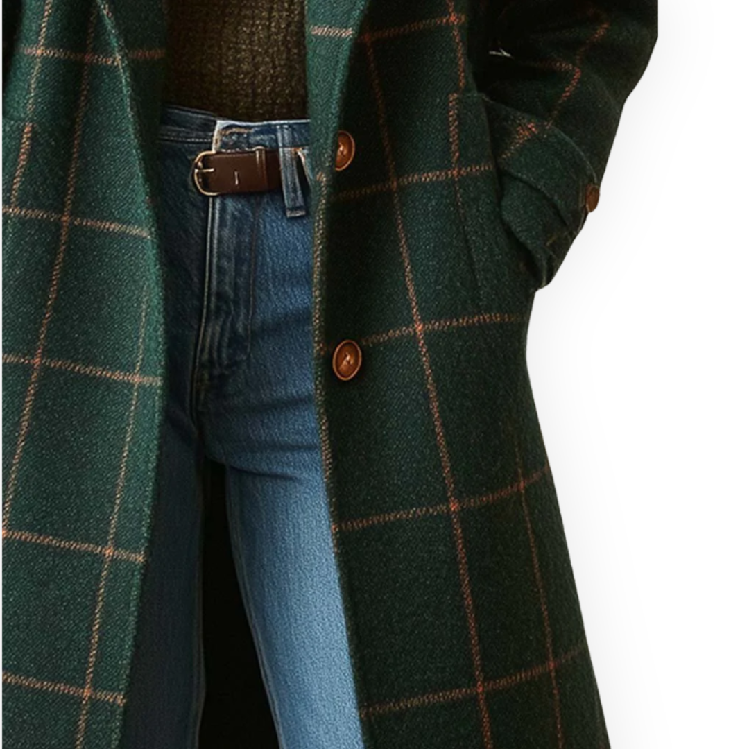 LS | Women’s Plaid Long Coat