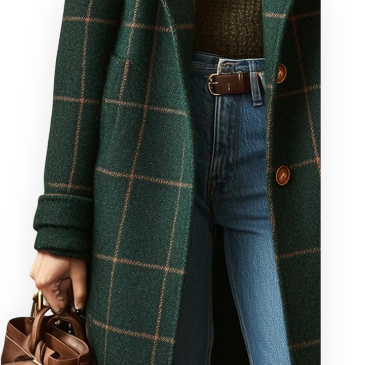 LS | Women’s Plaid Long Coat
