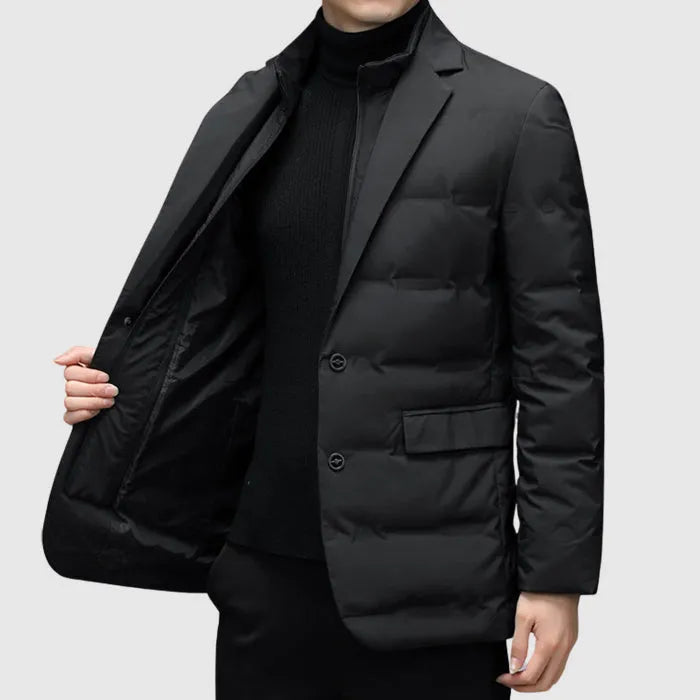 Men’s Quilted Down Blazer Jacket