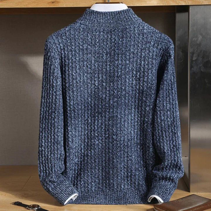 Landon Merino Wool Zip Cardigan