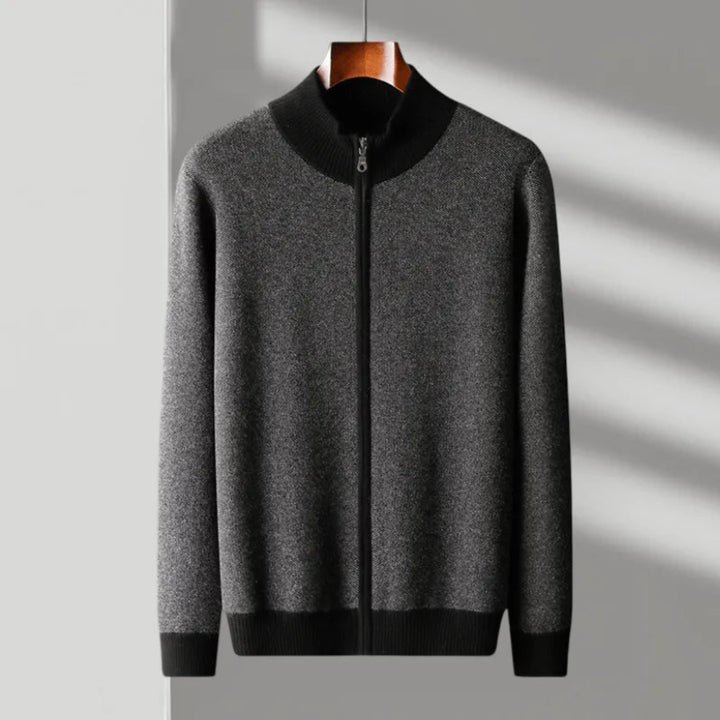 Larkin Cashmere Wool Full-Zip Sweater