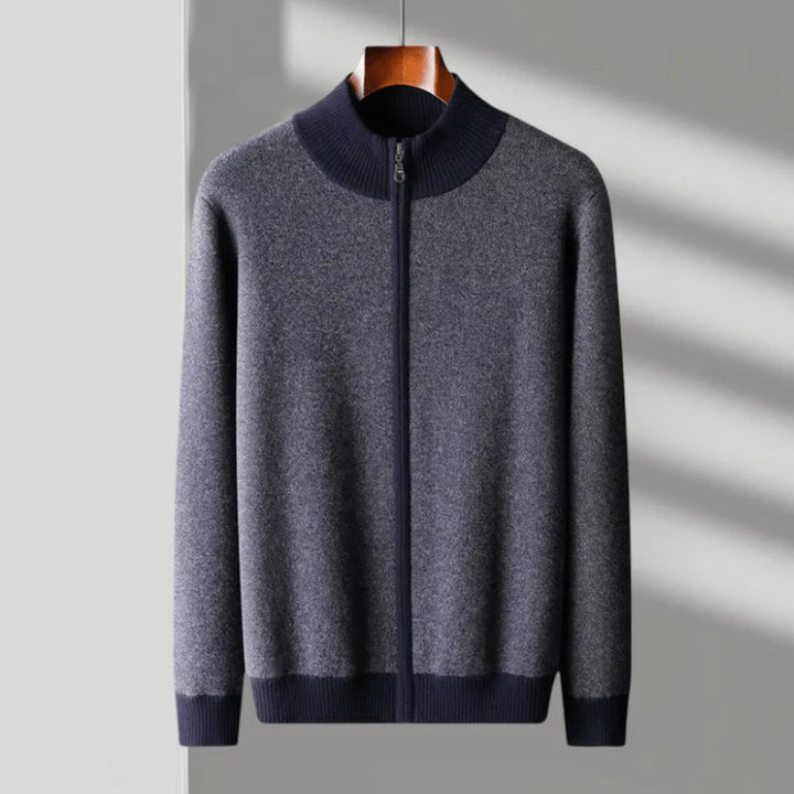 Larkin Cashmere Wool Full-Zip Sweater