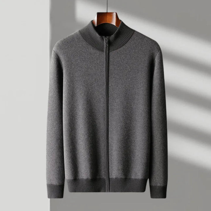 Larkin Cashmere Wool Full-Zip Sweater