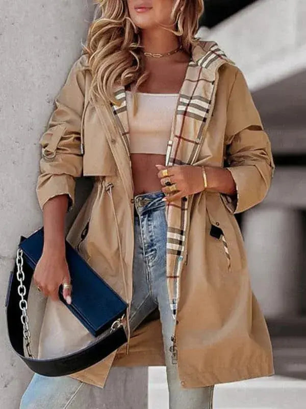 LS | Women Everyday Utility Trench Coat Lion Style