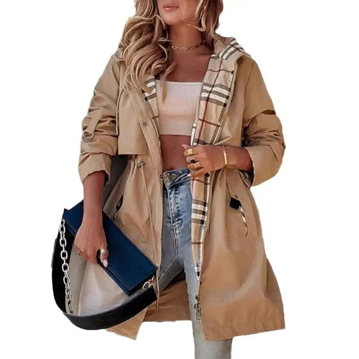 LS | Women Everyday Utility Trench Coat Lion Style