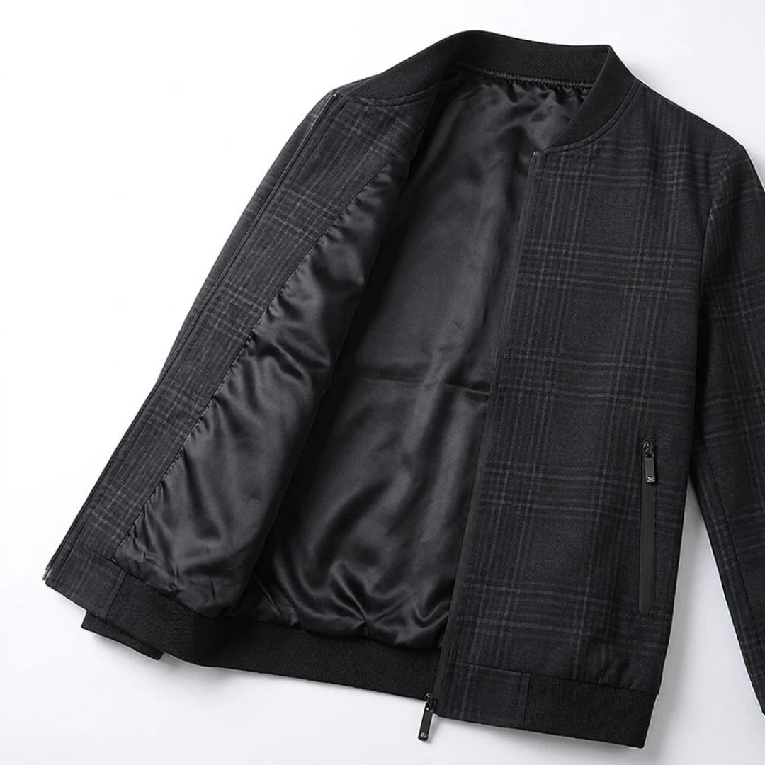 Lion Style | Eric Plaid Bomber Jacket Lion Style