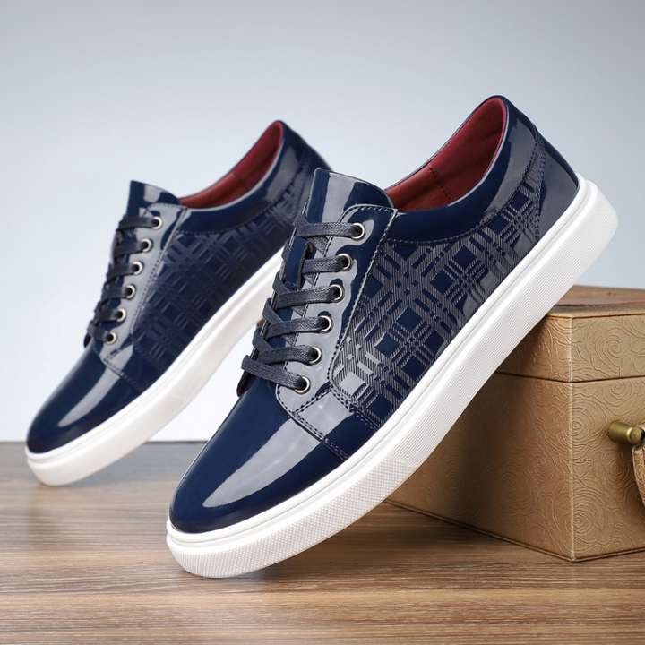Lion Style | Luciano Handwoven Leather Sneakers Lion Style