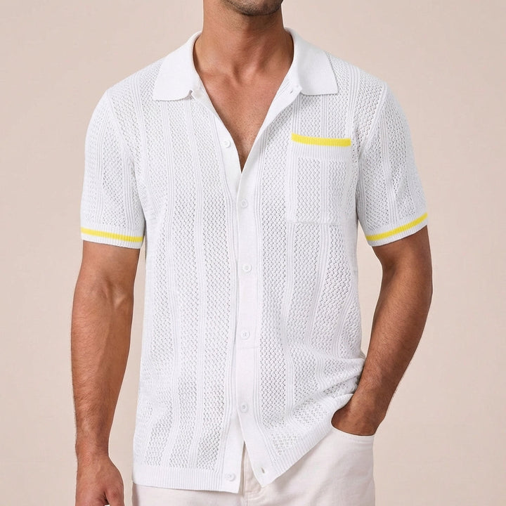 Lion Style | Men’s Buttoned Knit Polo