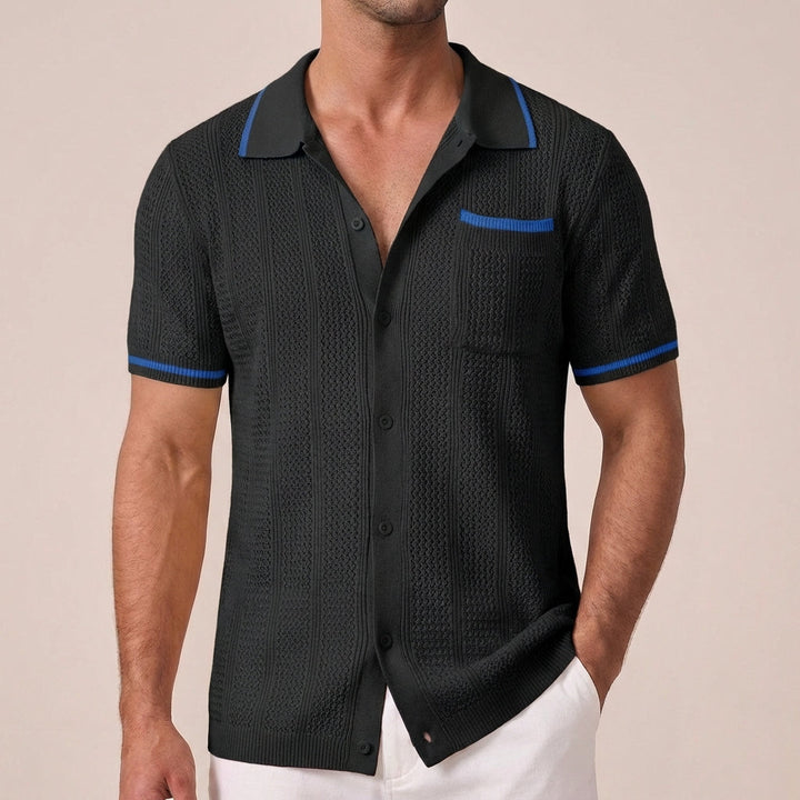 Lion Style | Men’s Buttoned Knit Polo