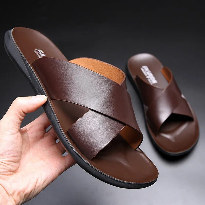 Lion Style | Men’s Leather Orthopedic Sandals